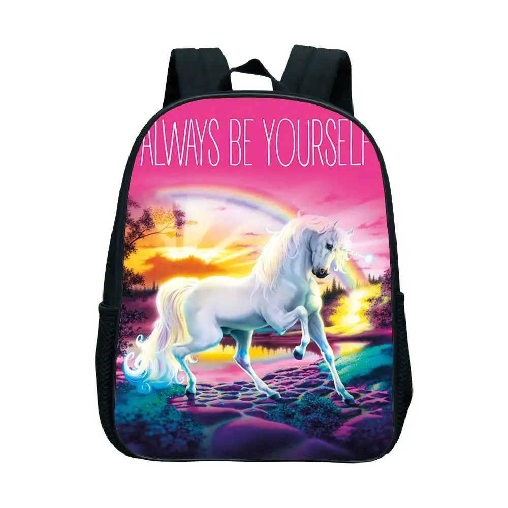 New Kids Unicorn Backpack Children Daily Bags Beautiful Printing Toddler Rucksack Cute Kindergarten Bookbag Back to School Gift
