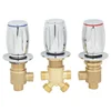 Bathtub Tap Brass Switch Control Valve Cold&Hot Shower Mixer Faucet Split 2 Way Water Divide Bathroom Cabinet Crane 4