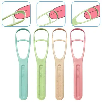 

2019 Wheat Straw Tongue Scraper Cleaner Dirt Plaque Remover Dental Health Oral Care Tongue Cleaning easy to use people love