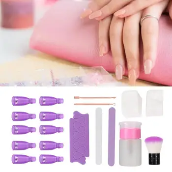 

Nail Polish Remover Gel Nail Polish Remover Set Nail File Nail Art Soak Off Clip Cap Nail Separator Tools Gel Polish Removal