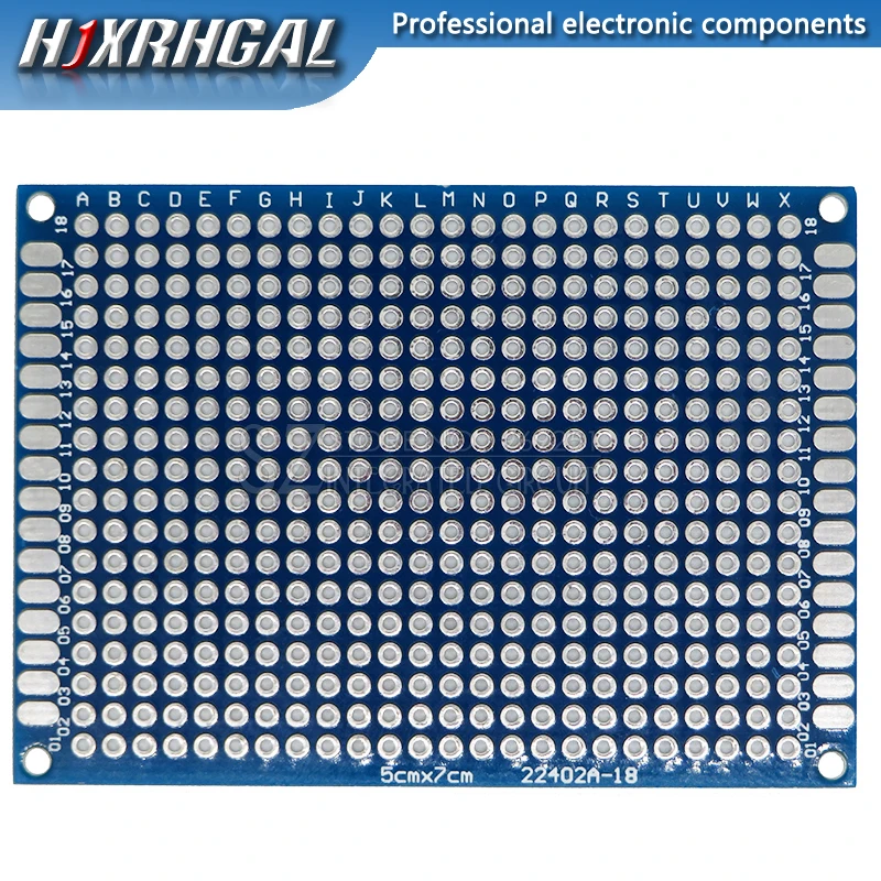1 шт./лот PCB двухсторонняя печатную плату Универсальный макет доска 2*8 см 3*7 см 4*6 см 5*7 см 7*9 см шаг 2,54 мм таблетка синий печатной платы - Цвет: 5x7 Blue