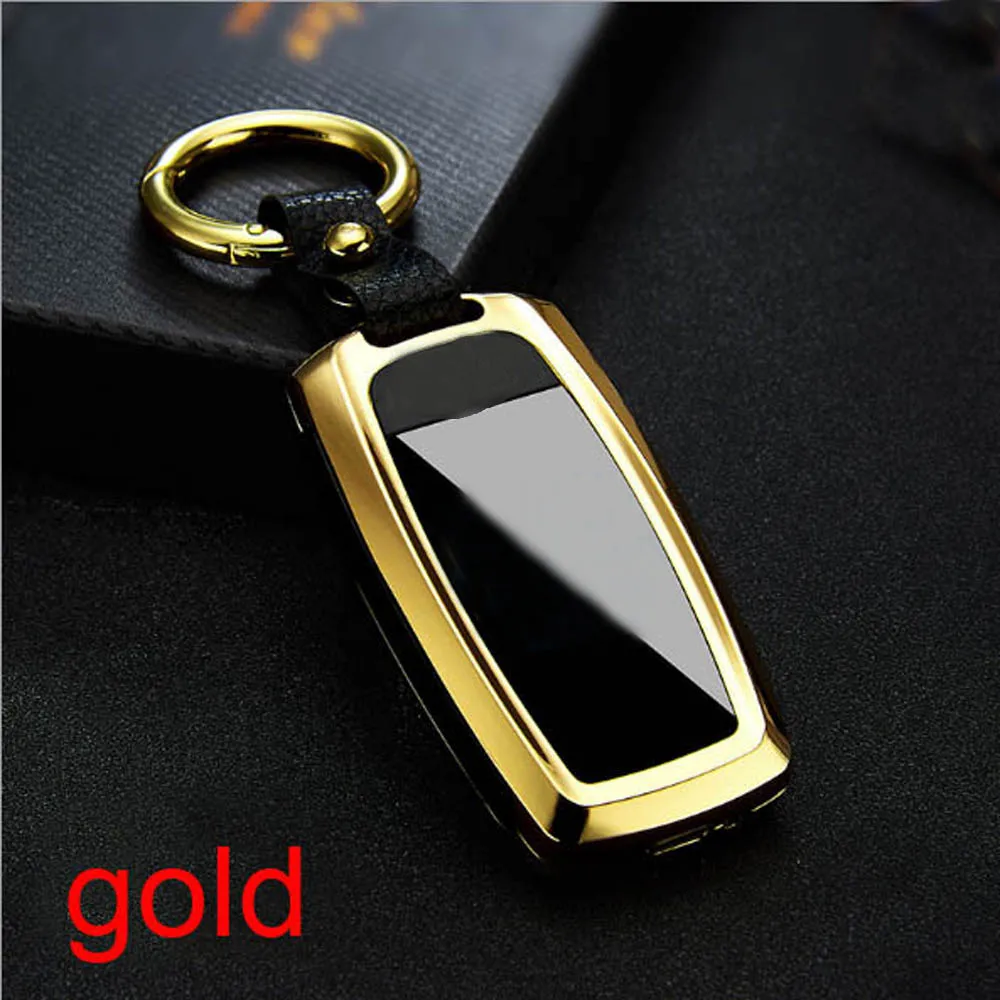 gold USB Зажигалка освещение светодиодный экран Ключ Пряжка - Цвет: gold