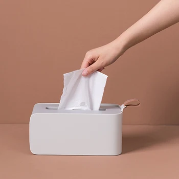 

Large Capacity Plastic Tissue Box Paper Towel Tissue Case Holder Home Living Room Table Decor Organizer Household Supplies