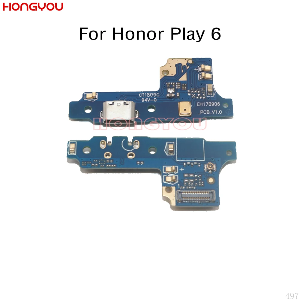 Док станция с USB разъемом для зарядки Huawei Honor Play 6|Шлейфы мобильных телефонов| |
