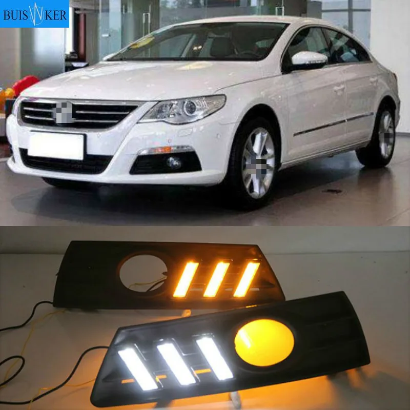 

Светодиодные дневные ходовые огни для Volkswagen Passat CC 2009, 2010, 2011, 2012, 2013, водонепроницаемые, ABS, 12 В, Автомобильные противотуманные фары, украшение