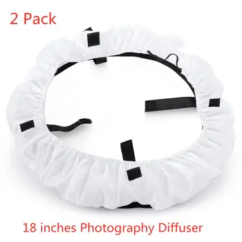

18 inches Collapsible Photography Video Light Softbox Diffuser for 75W(600W Equivalent) Ring Fluorescent Light Flash Light