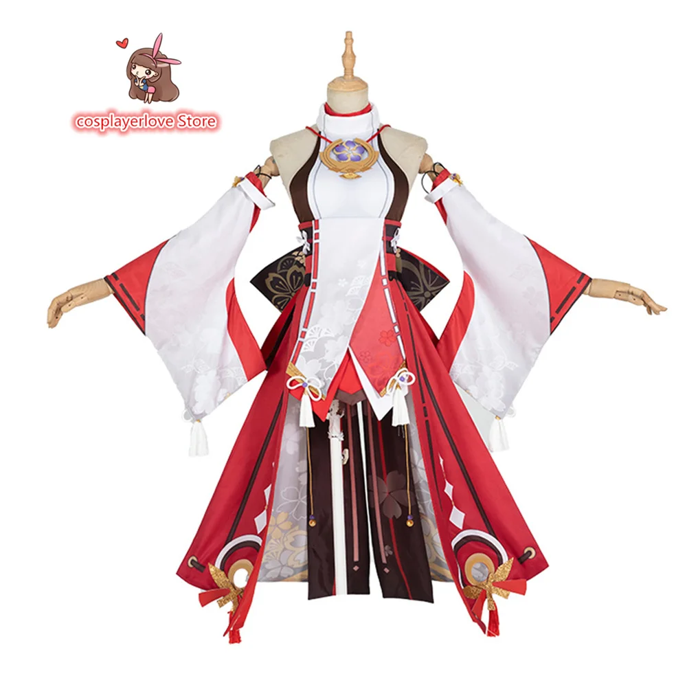 

Genshin Impact Yae Miko Cosplay Costume Halloween Christmas Carnival New Year Party Costume