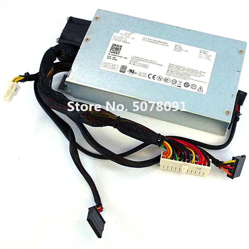 Серверный блок питания для R210 6HTWP 06HTWP N250E-S0 NPS-250AB NPS-250LB в 0C627N C627N CKMX0 0CKMX0 250W макс