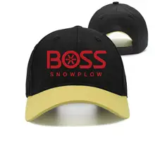 BOSS-Snowplow-Red-Logo-мужские плоские повседневные регулируемые сетчатые уличные Хлопковые бейсболки шапки