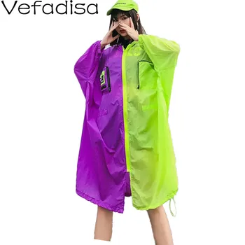 

Vefadisa Plus Size Summer Jacket UV-proof Women Sun Protection Clothing 2020 Sunscreen Clothes Women Thin Summer Coat QYF2662