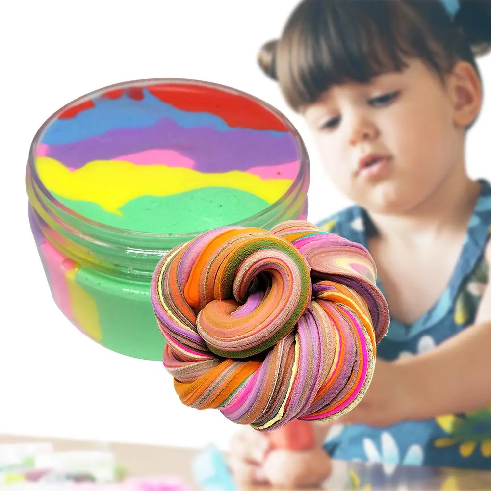

100ml Colorful Clay Toy Putty Soft Clay Light Plasticine Educational Toy Colorful Plasticine Polymer Creative DIY Clay Toy