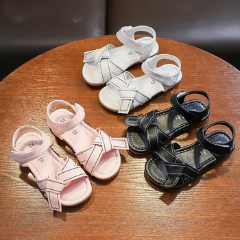 

Girls Sandals Summer Genuine Leather Kids Shoes Flower Princess Sandals for Girls Baby Toddler Shoes sandalia infantil