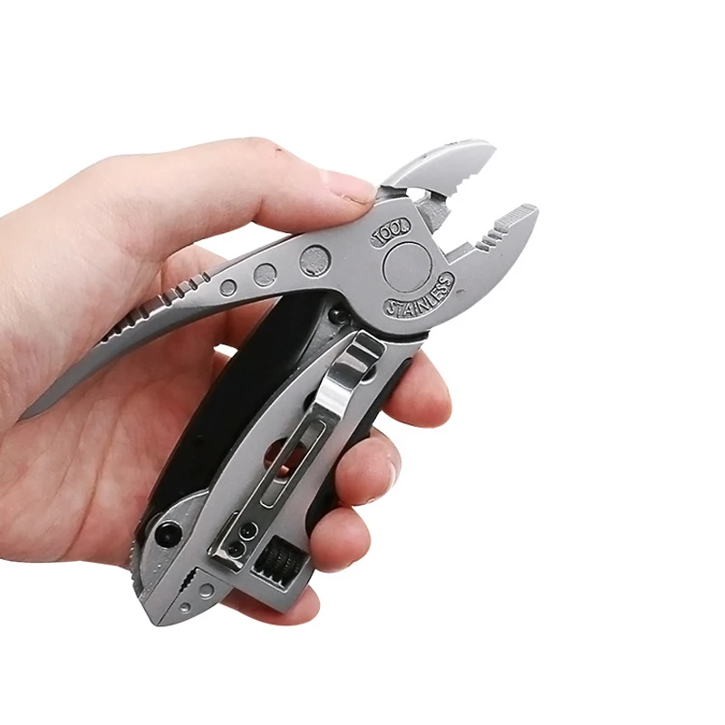 Pocket Multitool Pliers Multitul Pocket Knife Screwdriver Set Kit Mini Adjustable Wrench Multifunctional Pliers Camping Tools