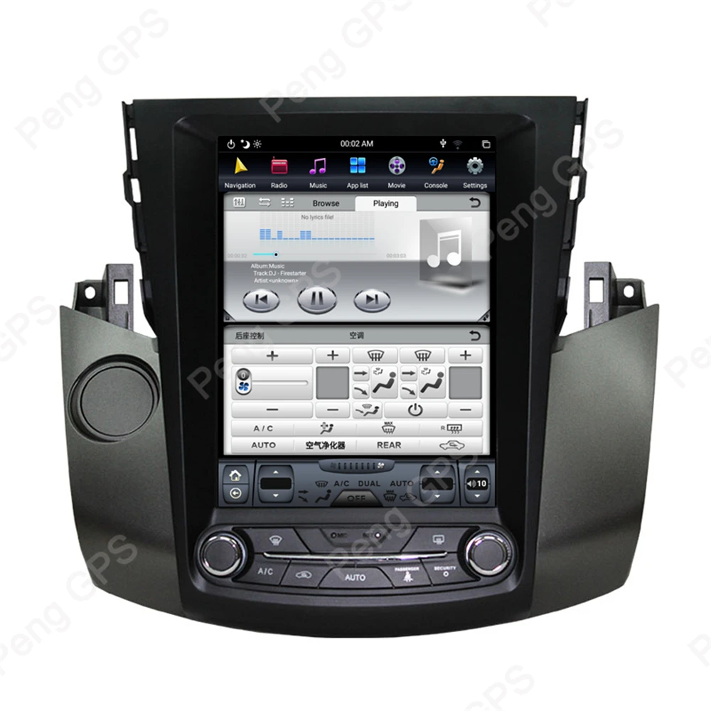 10," PX-6 Android 8,1 Автомобильный gps навигатор для Toyota RAV4 2006-2012 автомобильный Радио 4K Tesla стиль 1092*1080 стерео dvd-плеер блок