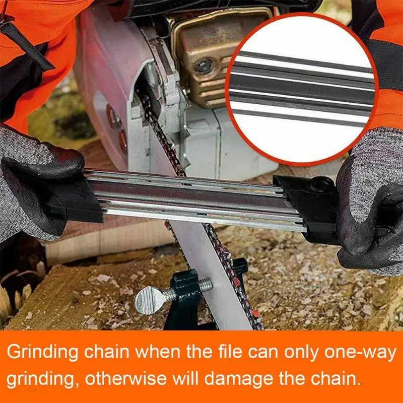 2 IN 1 Metal Easy Chainsaw Chain File Sharpener 4.8mm 50PB