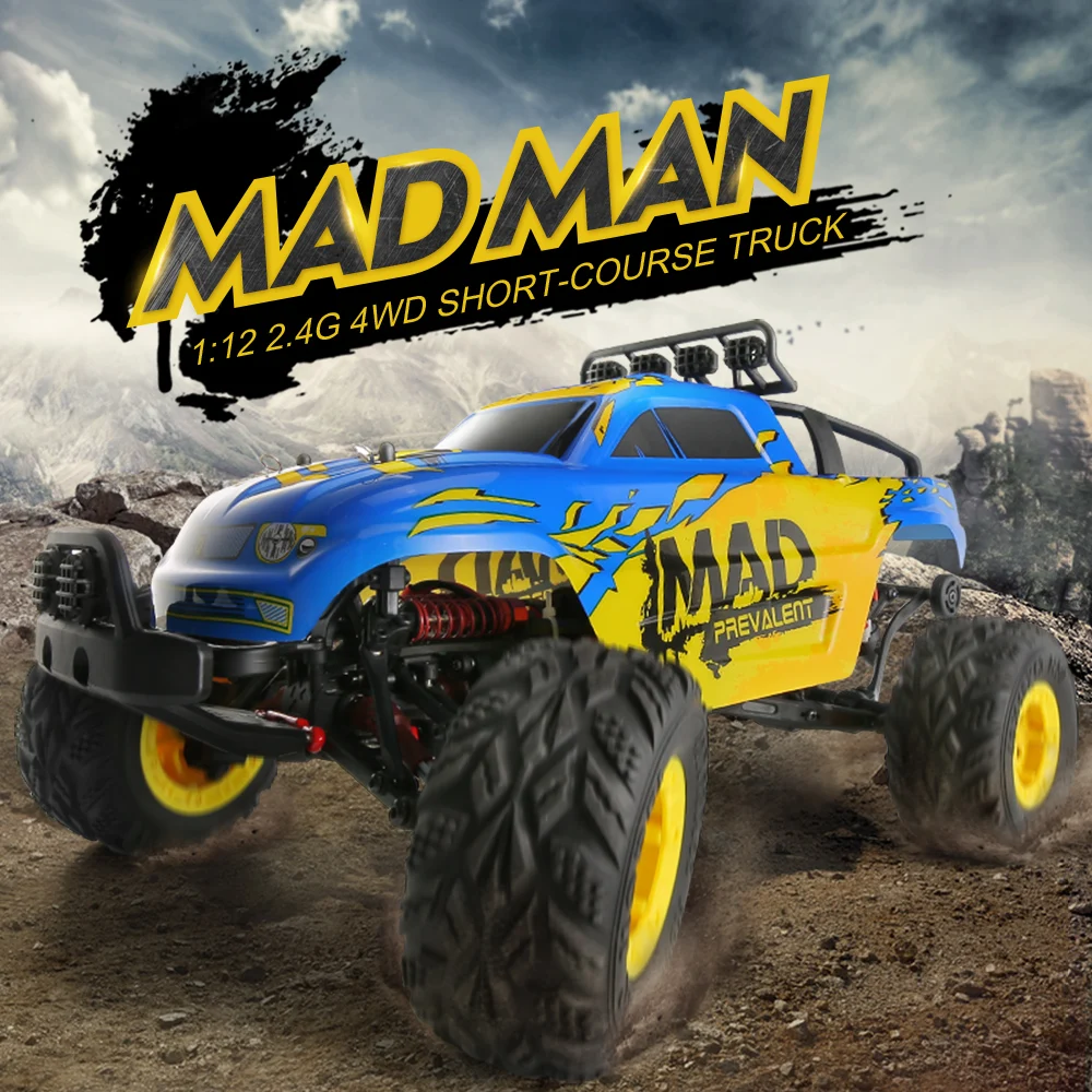 JJRC Q40 1/12 Scale 40km/h Electric RC Car 2.4G 4WD Short-Course Truck Remote Control Car Toy for Kids Christmas Gift