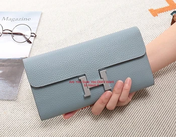 

wallets for women luxury Simple Ladies Leather Clutch Lychee Pattern Fashion Long Banquet Leather Wallet wallet women