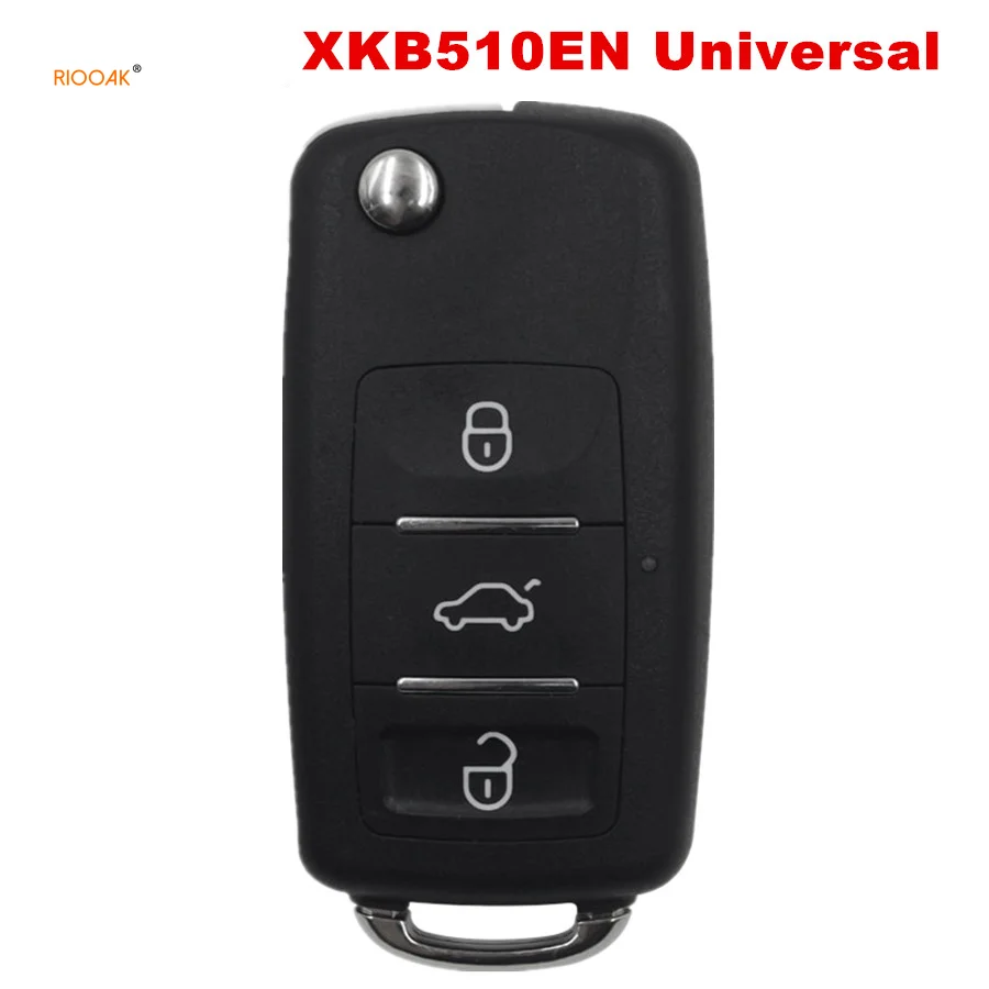 

RIOOAK Xhorse XKB510EN Universal Remote Key B5 Type 3 Buttons for VVDI VVDI2 Key Tool(English Version) locksmith tools