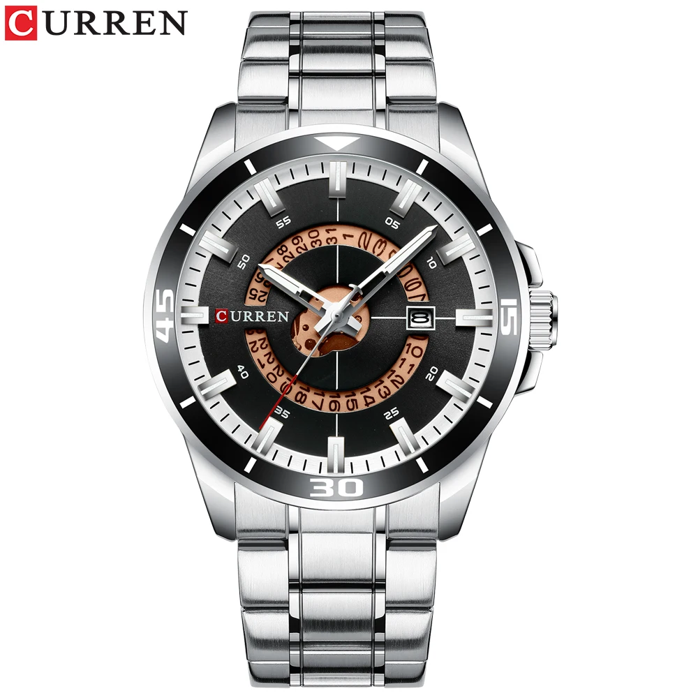 

Luxury Brand CURREN Watch Men Stainless Steel Fashion Design Sport Quartz Gift Man Military Watches Gifts For Men Reloj Hombre
