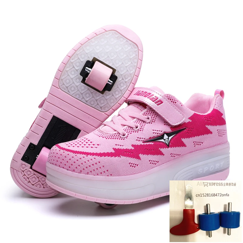 Heelys USB зарядка светодиодный светильник кроссовки с двумя колесами для мальчиков