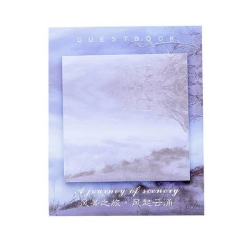 

1Pc New Creative Scenery Tour Memo Pad Paper Post Notes Sticky Notes Notepad Stationery Office School Supplies