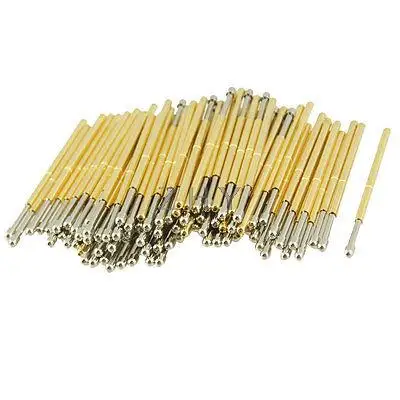 

100 Pcs 9100D 1.5mm Spherical Radius Tip Dia Spring Test Probes Pins