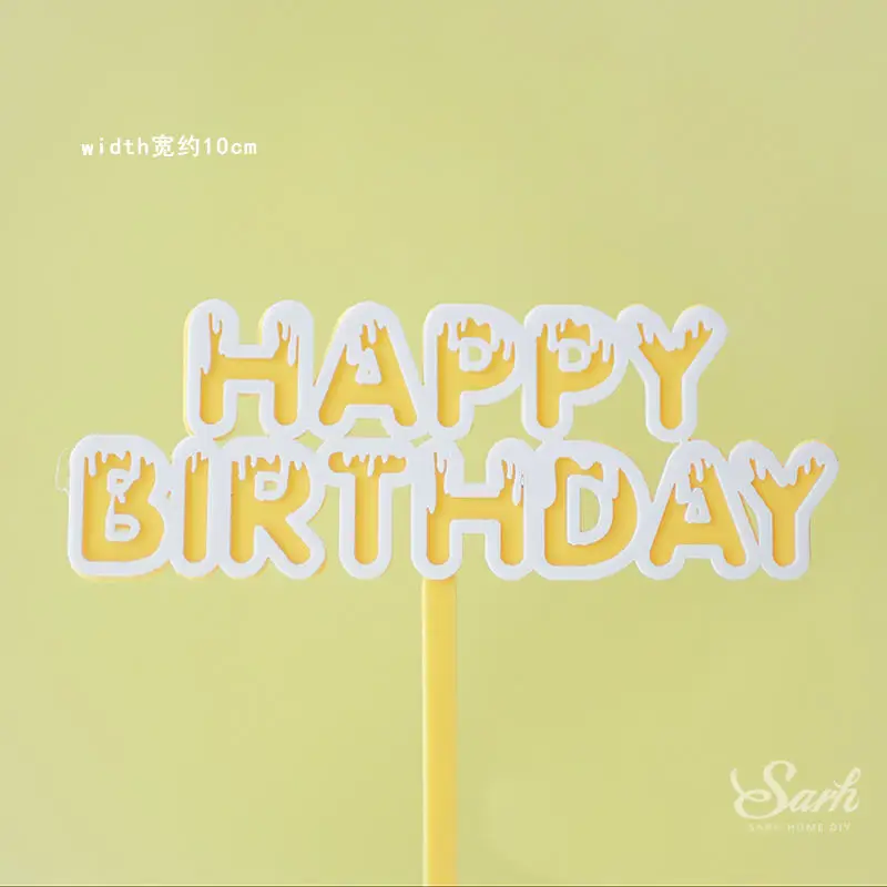 2pc birthday C Пилот-истребитель, топпер для торта «С Днем Рождения», радужная ветряная мельница, свадебное украшение для выпечки, подарок для любви - Цвет: 2pc birthday C