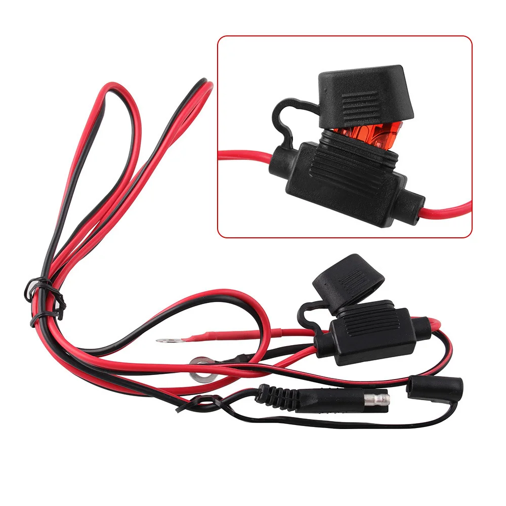 Водонепроницаемый 12V SAE USB телефон Зарядное устройство/адаптер кабель встроенным предохранителем для мотоцикла