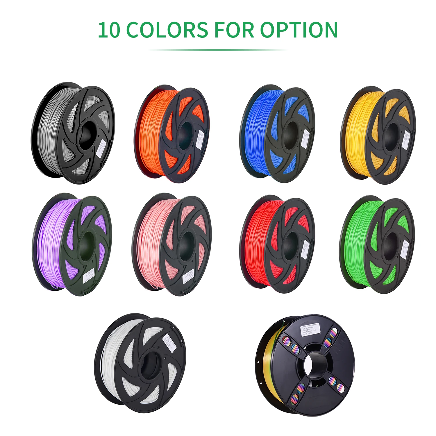 PLA 3D Printer Filament Eco-Friendly Printing Consumables 1.75mm Diameter 1kg(2.2lbs) Spool Dimensional Accuracy +/- 0.05mm | Компьютеры и