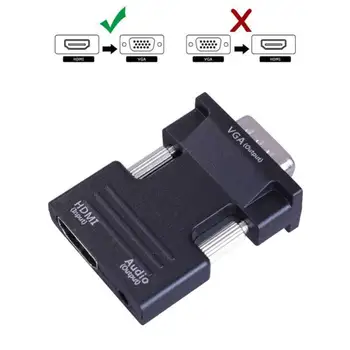 

1080P HDMI to VGA Adapter Digital To Analog Audio Video Converter Cable for WIFI Display Dongle to TV Projector
