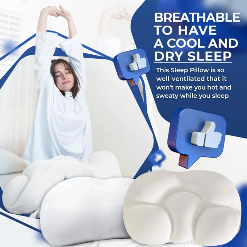 All-round Sleep Pillow Clouds Nursing Sleeping Memory Foam Egg Shaped Pillows TUE88 | Дом и сад