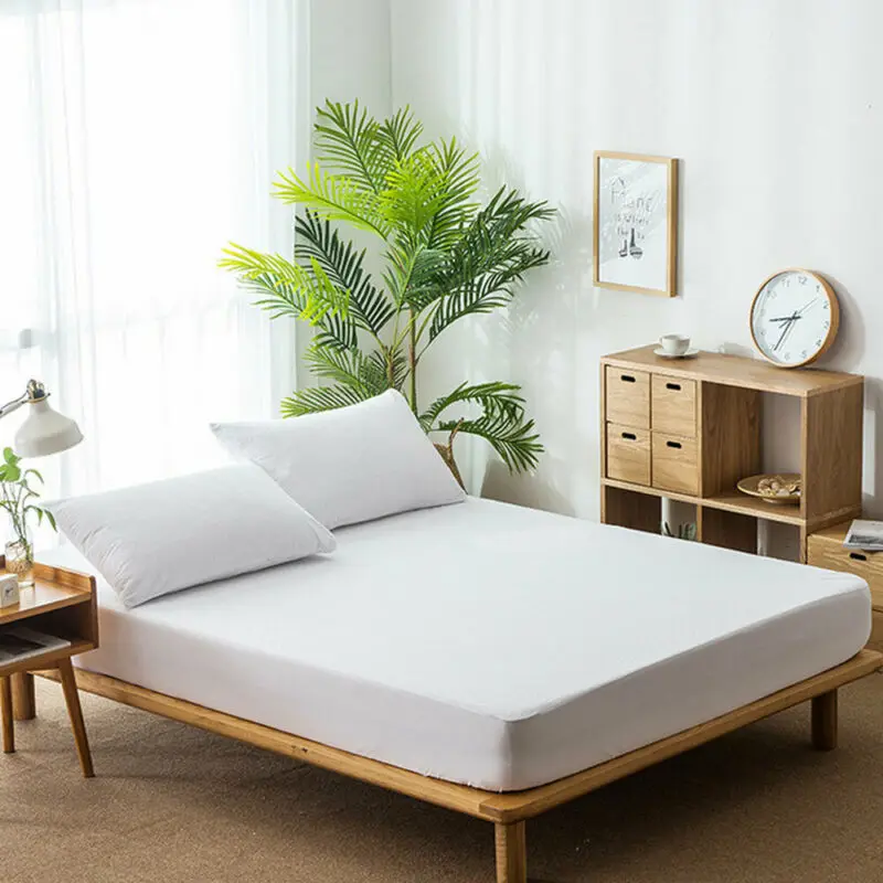 Extra Deep 36 46cm Fitted Sheet Bed Sheets Waterproof Single Double King Queen BY
