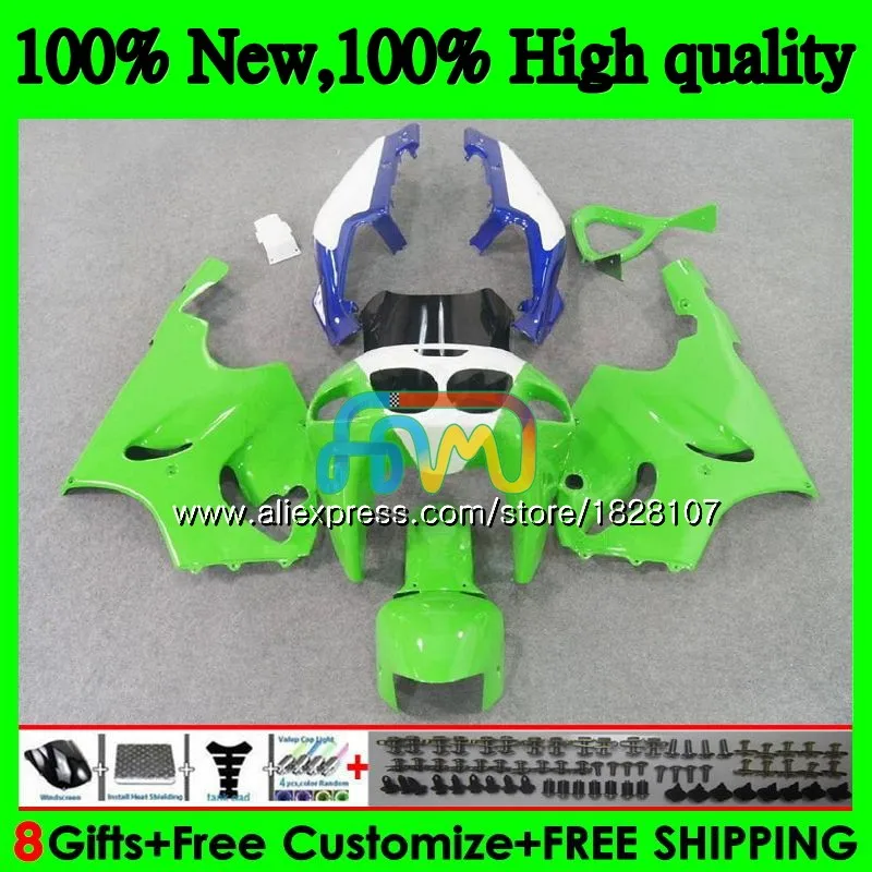 Комбинезоны для KAWASAKI ZX 7R ZX-750 светильник зеленый ZX7R 96 00 01 02 03 5BS. 27 ZX 750 7 R ZX-7R ZX750 1996 2000 2001 2002 2003 обтекатель - Цвет: No. 1