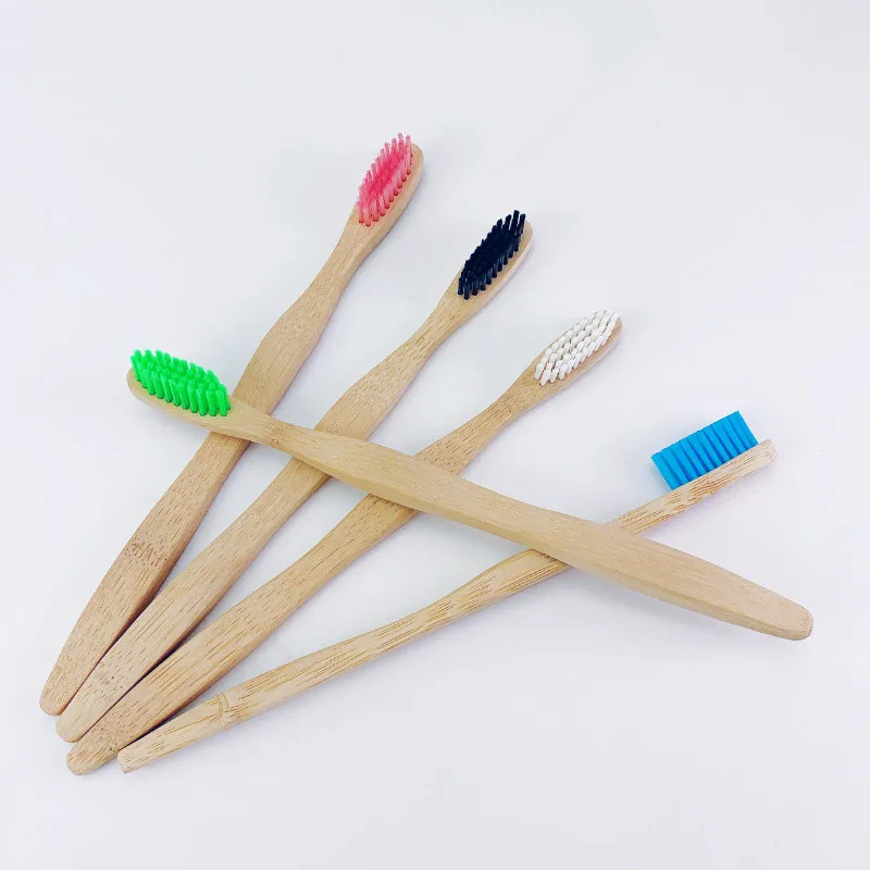 1pc Colorful Brush Head Bamboo Wooden Toothbrush Environment Tooth Brush Oral Care Soft Bristle Replacement toothbrush