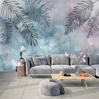 

Custom 3D Wallpaper Plant Leaves Banana Leaf Mural Modern Bedroom Living Room Sofa Decoration Painting Wall Papers Home Decor