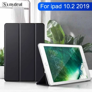 

PU Leather case for ipad 10.2 2019 folio cover for Apple ipad 7 7th 10.2" A2200 A2198 A2197 Tablet case Stand Auto Sleep Smart