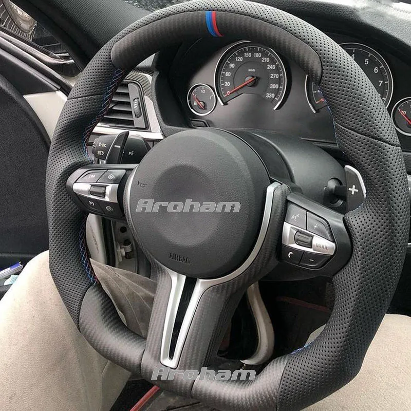 BMW ステアリングホイール RACING-BOY'S カーボンファイバーステアリングホイールbmw mスポーツF30 F31