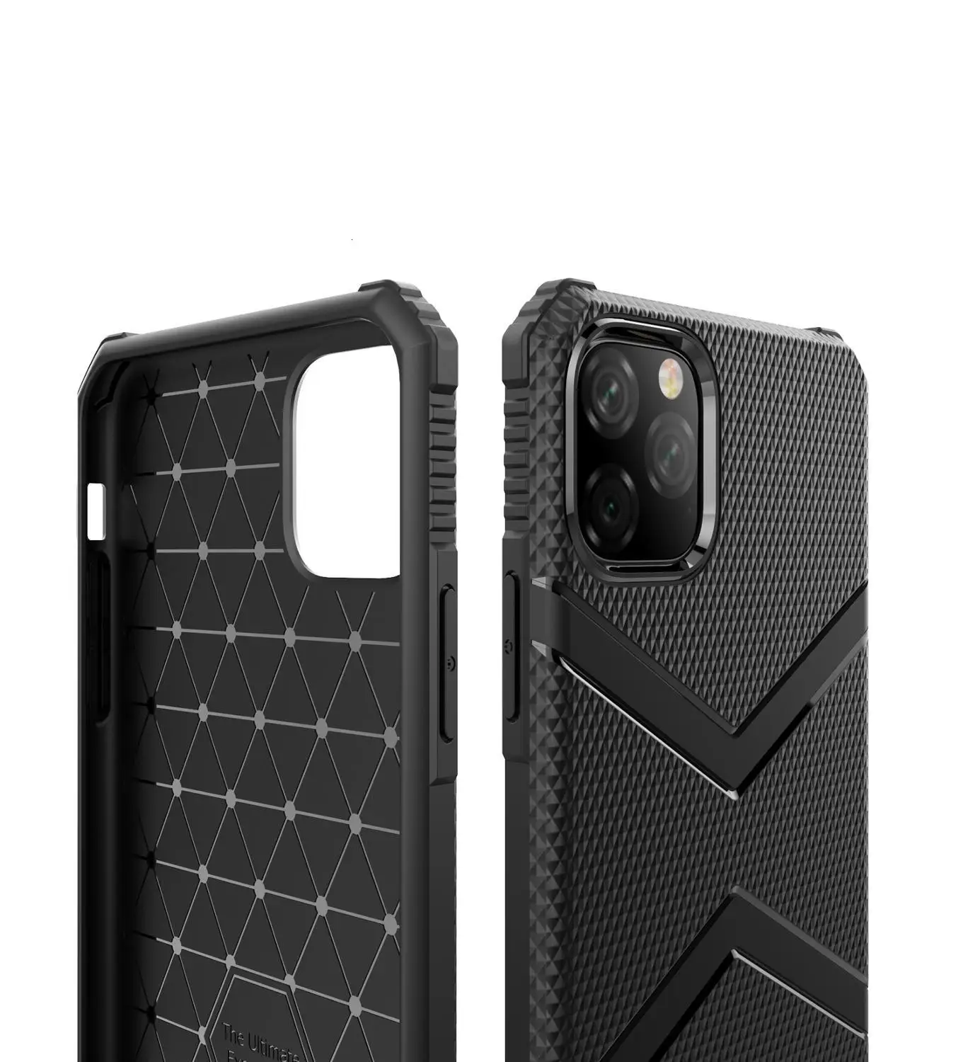 Бронированные Чехлы для Apple iPhone 11 Pro Max X XS XR TPU нескользящий Силиконовый противоударный чехол для телефона прочный усиленный чехол 500 шт