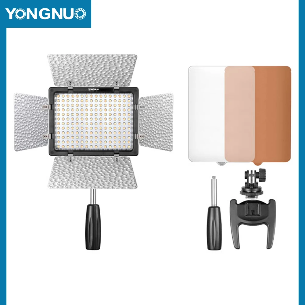 YONGNUO YN160III YN-160III Pro светодиодный светильник для видеосъемки Регулируемый+ Комплект аккумуляторов для фотосъемки видео светильник для камеры DV Canon Nikon