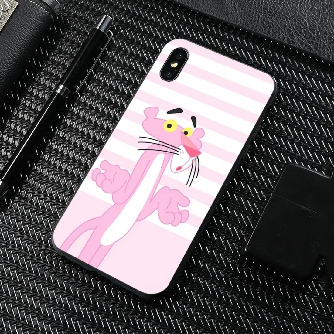 Розничная продажа силиконовый чехол для телефона Kawaii Розовая пантера Samsung Galaxy J1 J2