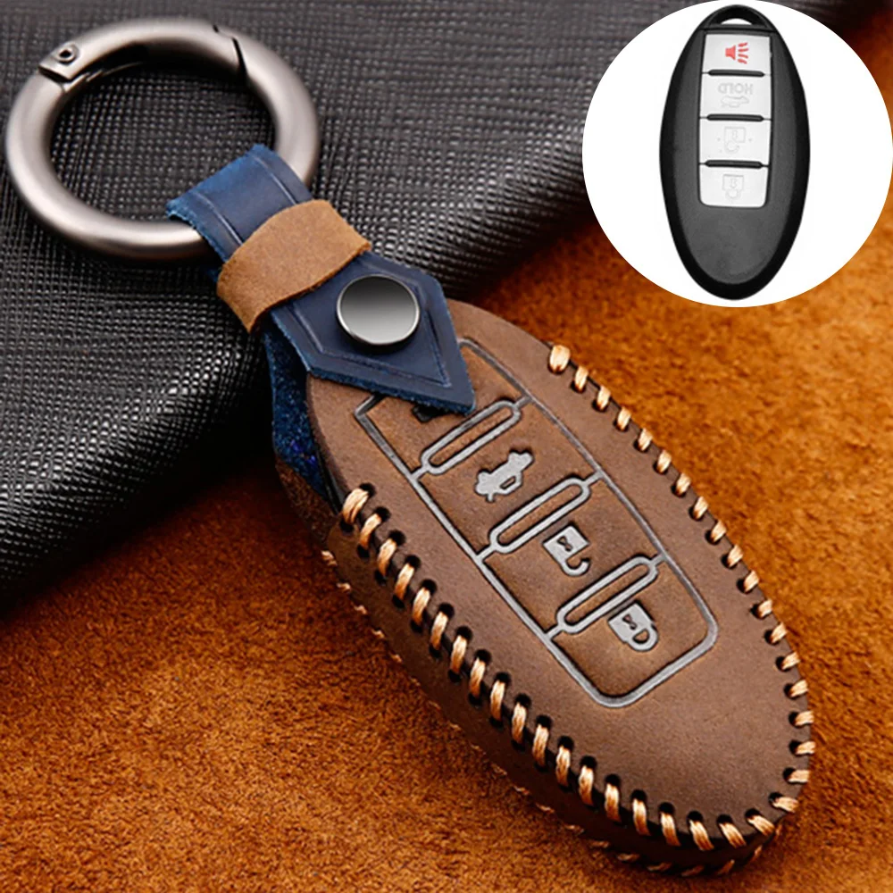 Car Key Case Cover Shell For Nissan Versa Maxima Altima Rogue Armada Sentra Murano Infiniti FX35 QX60 Remote Keys Bag | Автомобили и
