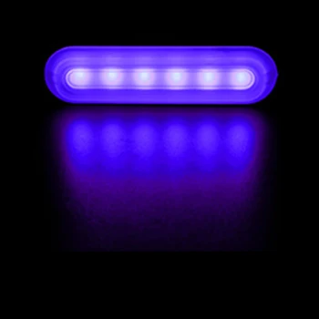 

10pcs Signal light 12V Blue 6LED Truck Fog Light Lamp Off-Road 11.2*2.8cm