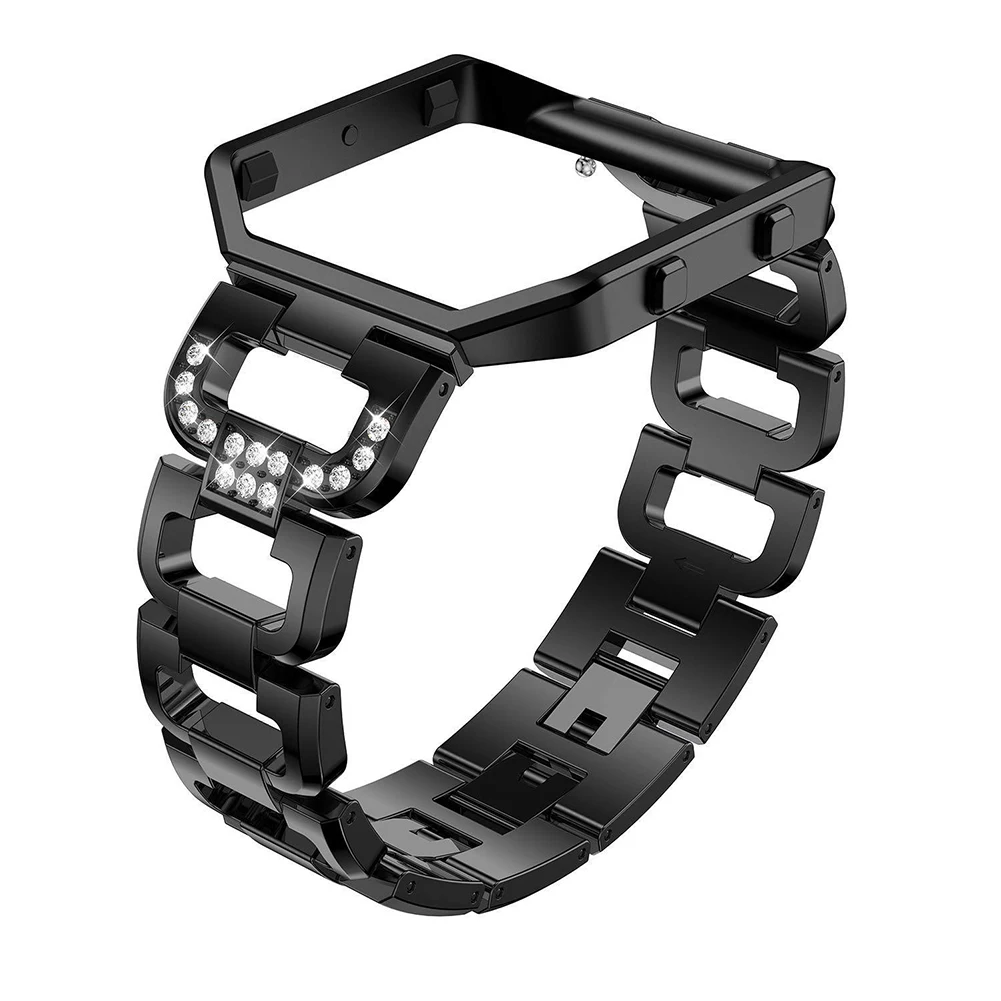 Ремешок из нержавеющей стали для Fitbit Blaze, магнитная Миланская петля, Женский Мужской сменный ремешок для Fit bit Blaze, браслеты