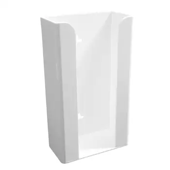 

Useful Disposable Gloves Storage Box Transparent Wall Mounted Dispenser Organizer Case Precise Plexiglass Storage Box (White)
