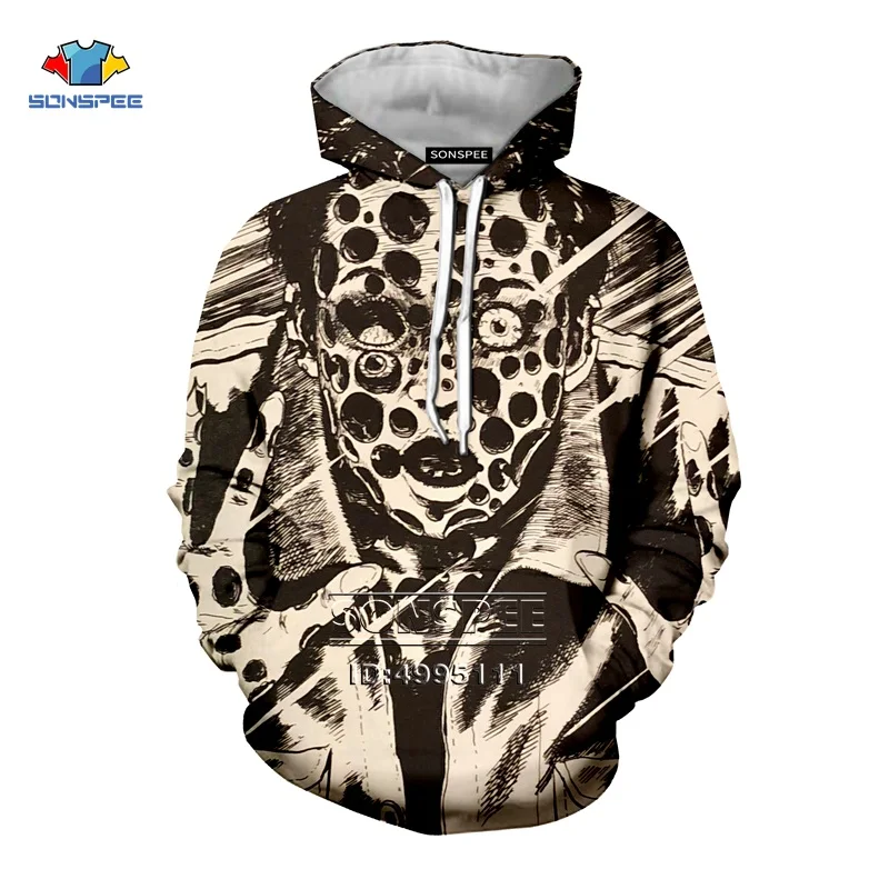 SONSPEE Japan Junji Ito Horror Manga 3D Print Men Women Hooded Hoodies Sweatshirts Pullover Casual Hip Hop Autumn Tops