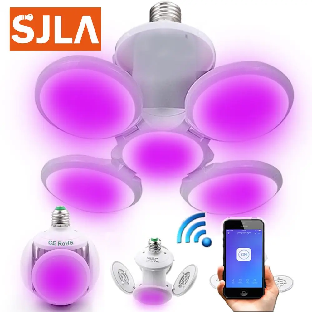Bulb Led Stage Light Disco Dj Effect UV Folding Lamp Ultraviolet Black Par Laser Party KTV Christmas Halloween Smoke Machine E27 | Лампы и