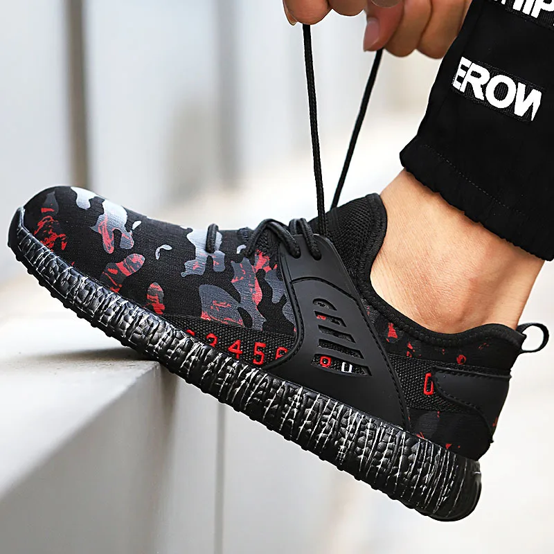 Защитные рабочие ботинки LEOSOXS для мужчин стальной носок противоударные дышащая