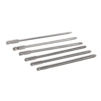 

6pcs 150mm Long Round Shaft Magnetic Screwdriver Tips Bits Adapter Kit Set Tool