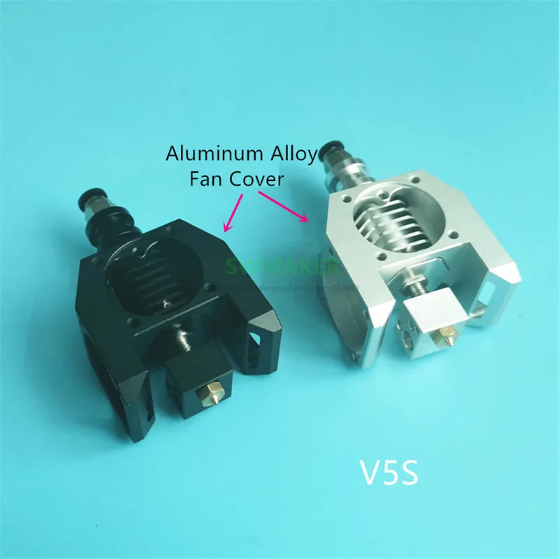 E3D V5S V6S прямой hotend, печатающая головка с шестигранным теплоотвода/PT100 блок для V6 V5 экструдированная головка 3D принтера