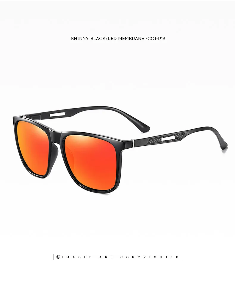 Luxury Polarized Sunglasses Men Aluminum Magnesium Spring Leg Vintage Square Sun Glasses Men Mirror Outdoor Driving Eyewear Male (11)